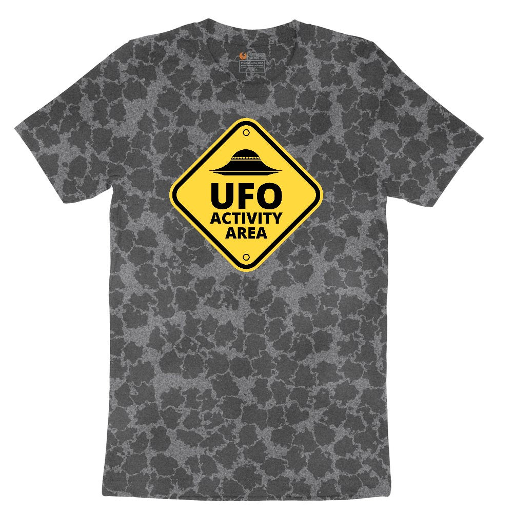 UFO Activity Area Ladies Short Sleeve Tee - Black Leopard