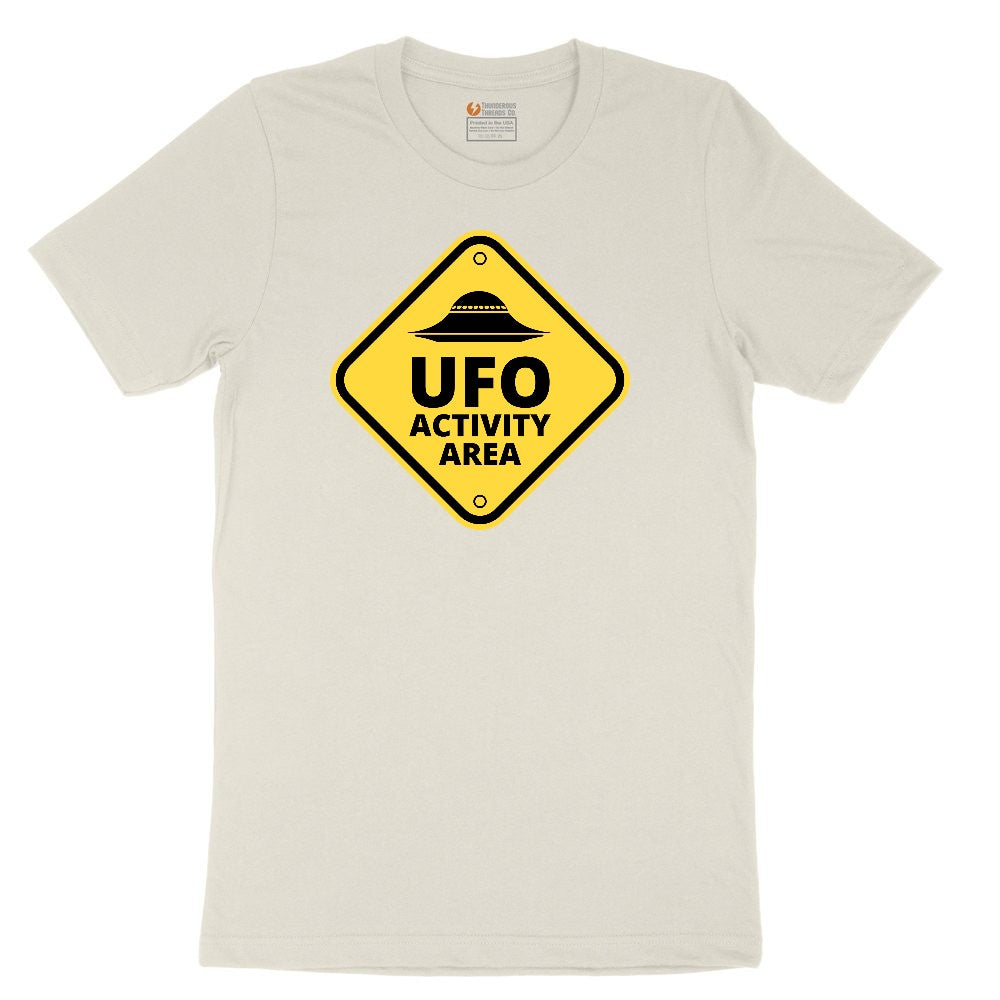 UFO Activity Area Ladies Short Sleeve Tee - Natural Heather