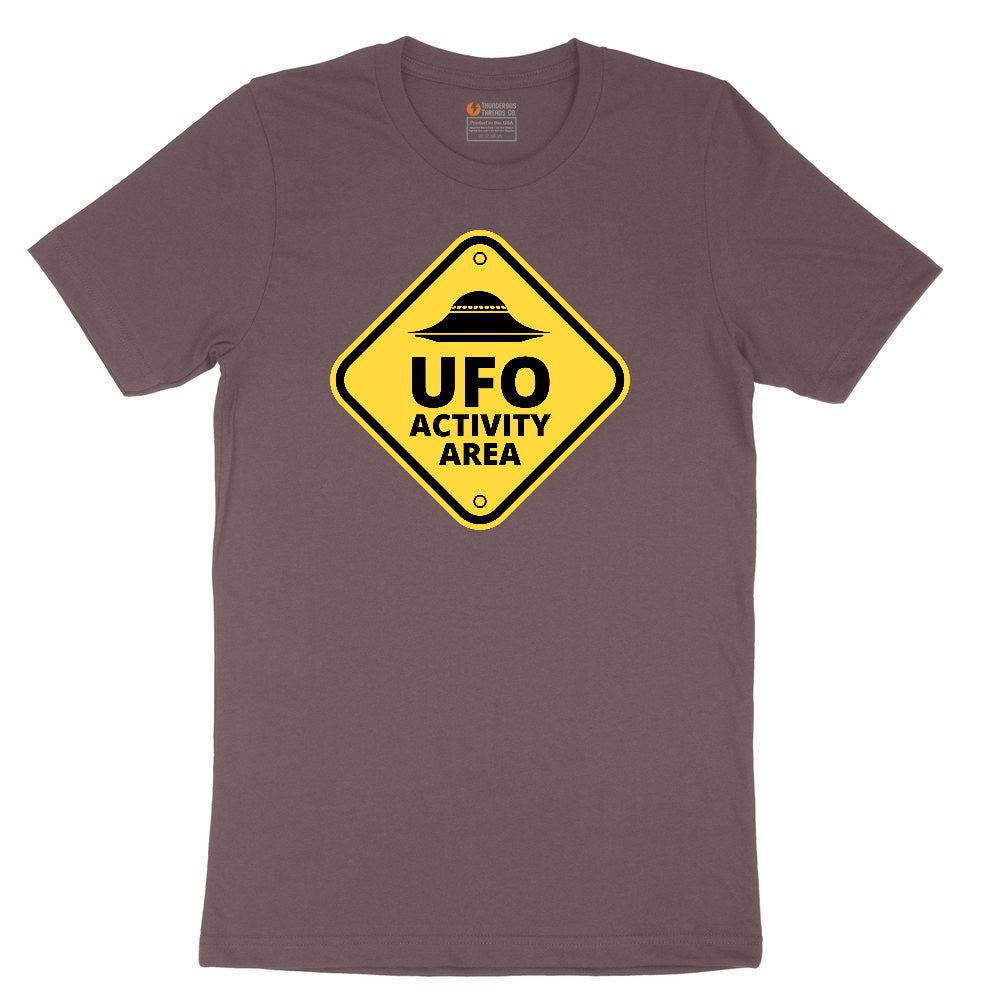 UFO Activity Area Ladies Short Sleeve Tee - Sangria Blackout