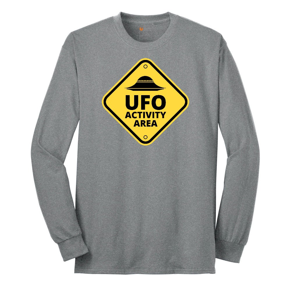UFO Activity Area Long Sleeve Tee - Athletic Grey