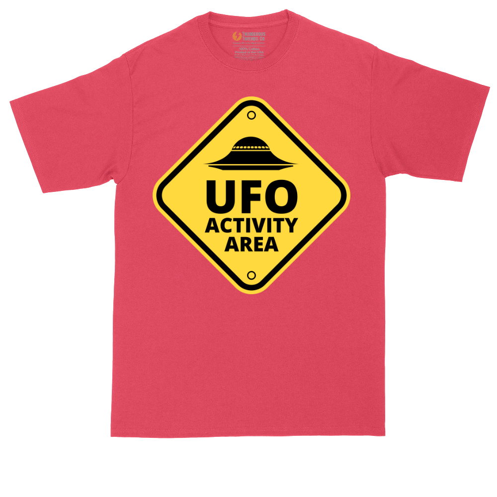 UFO Activity Area tall t-shirt for men in Heather Red