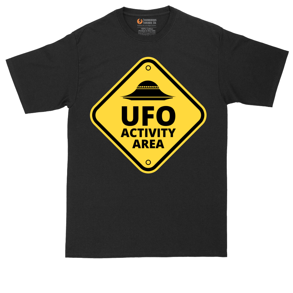 UFO Activity Area tall t-shirt for men in Jet Black