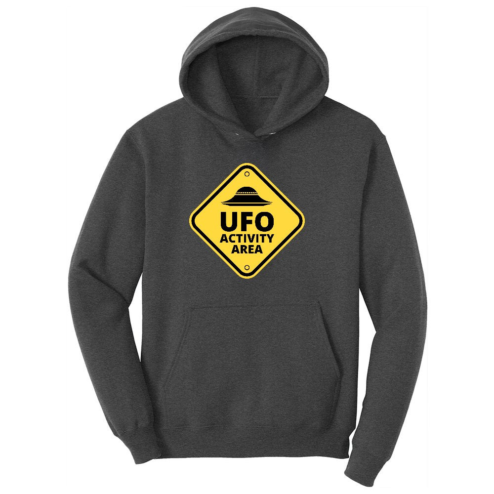 UFO Activity Area Youth Hoodie - Dark Heather Grey