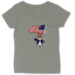 Uncle Sam Ladies Curvy Tee - Bamboo Blackout