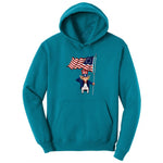 Uncle Sam Ladies Hoodie - Teal