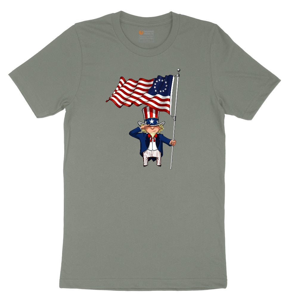 Uncle Sam Ladies Short Sleeve Tee - Bamboo Blackout