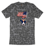 Uncle Sam Ladies Short Sleeve Tee - Black Leopard