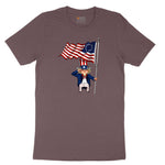 Uncle Sam Ladies Short Sleeve Tee - Sangria Blackout