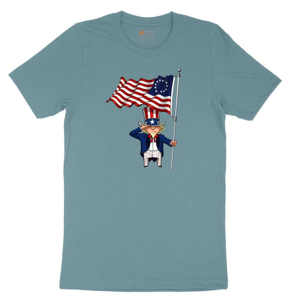 Uncle Sam Ladies Short Sleeve Tee - Surf Blackout