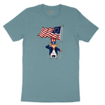 Uncle Sam Ladies Short Sleeve Tee - Surf Blackout