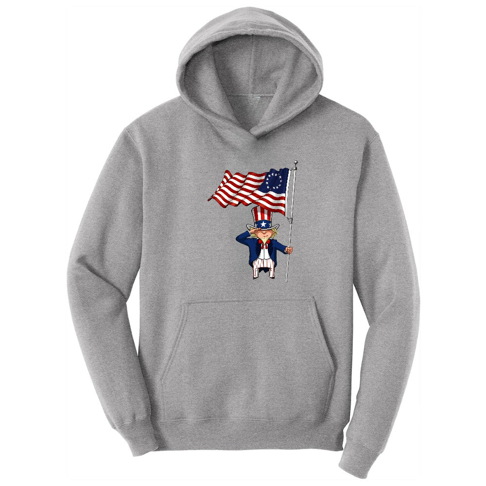 Uncle Sam Hoodie - Athletic Heather
