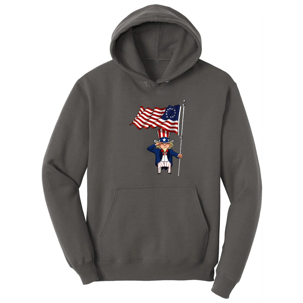 Uncle Sam Hoodie - Charcoal