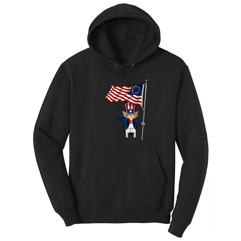 Uncle Sam Hoodie - Jet Black