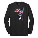 Uncle Sam Long Sleeve Tee - Jet Black