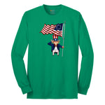 Uncle Sam Long Sleeve Tee - Kelly Green