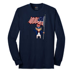 Uncle Sam Long Sleeve Tee - Navy
