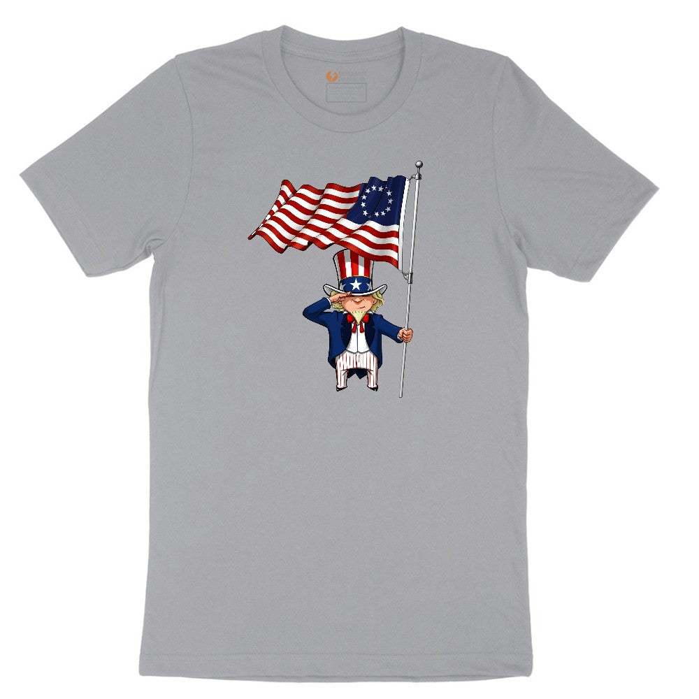 Uncle Sam Short Sleeve Tee - Athletic Heather Grey