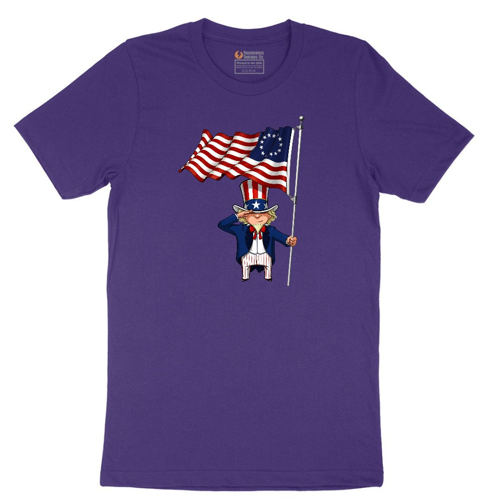 Uncle Sam Short Sleeve Tee - Team Purple
