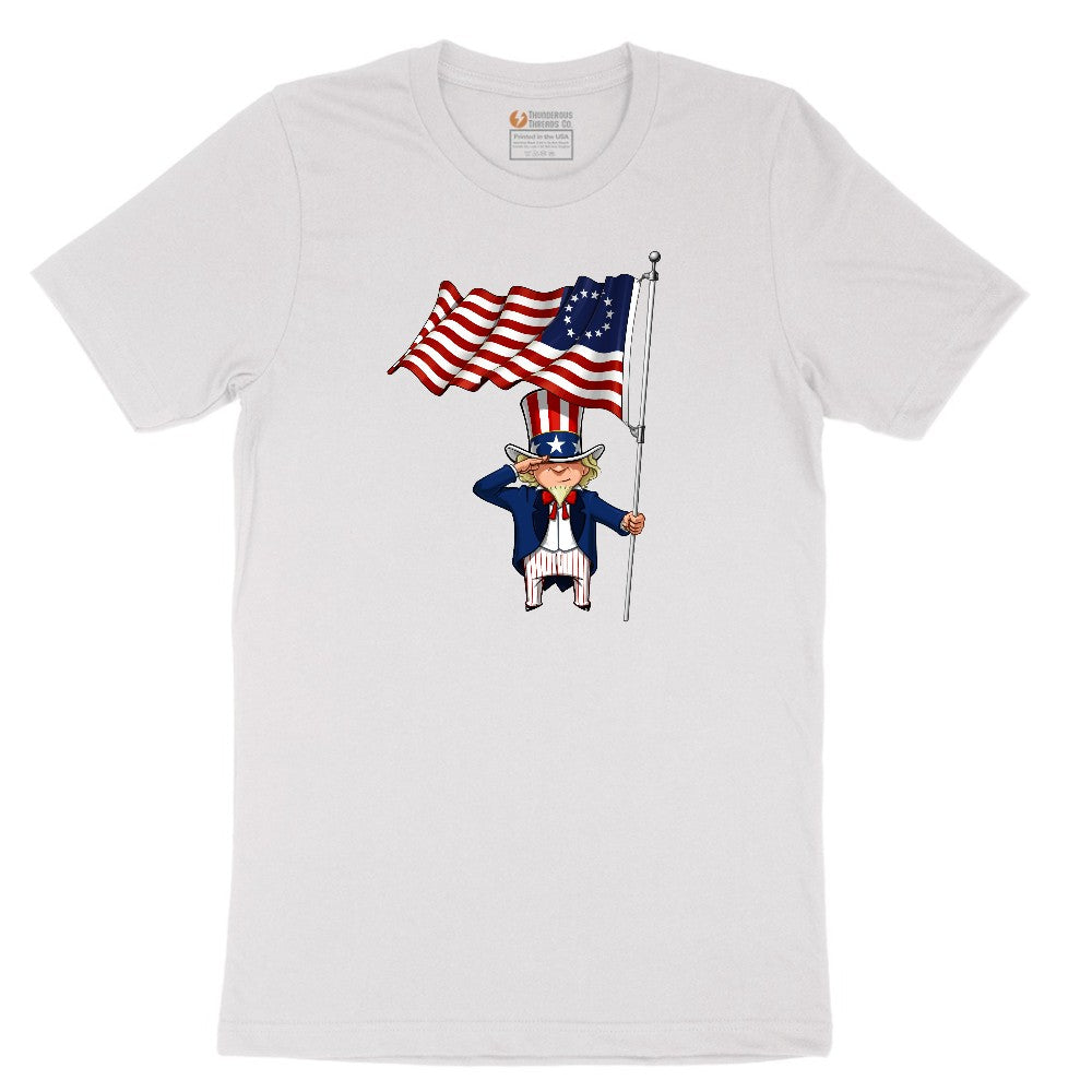 Uncle Sam Short Sleeve Tee - White