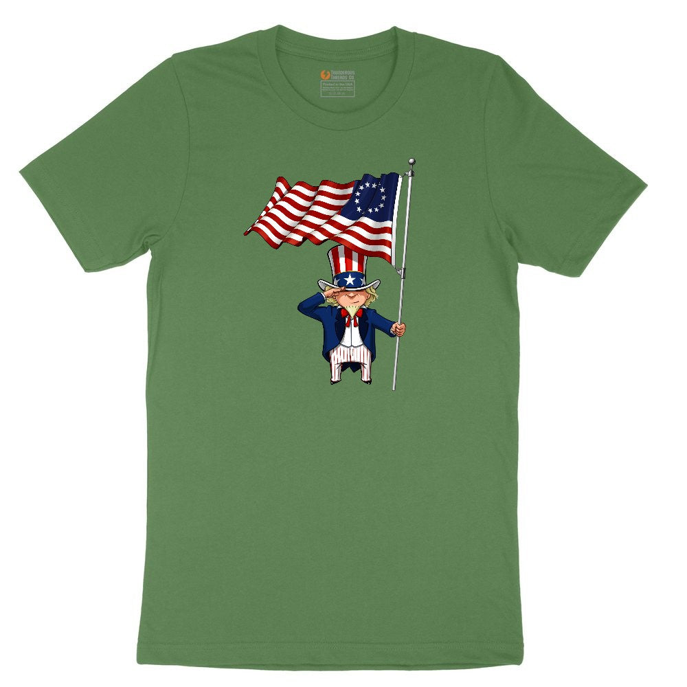 Uncle Sam Toddler Short Sleeve Tee - Athletic Kelly