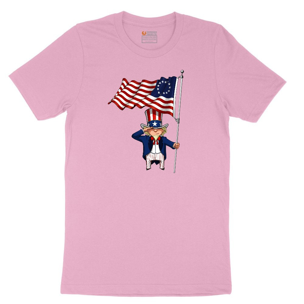 Uncle Sam Toddler Short Sleeve Tee - Candy Pink