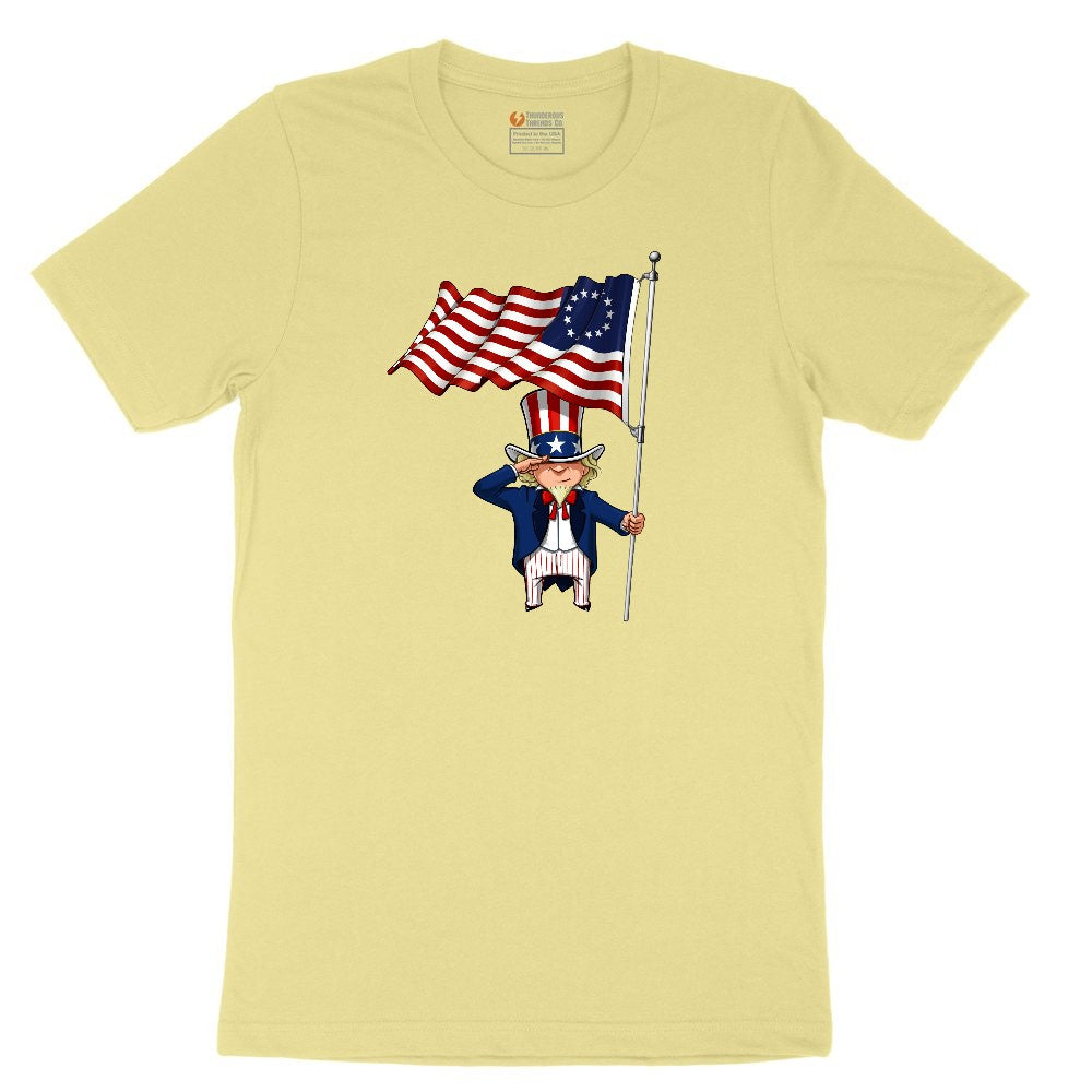 Uncle Sam Toddler Short Sleeve Tee - Yellow