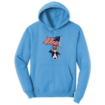 Uncle Sam Youth Hoodie - Aquatic Blue