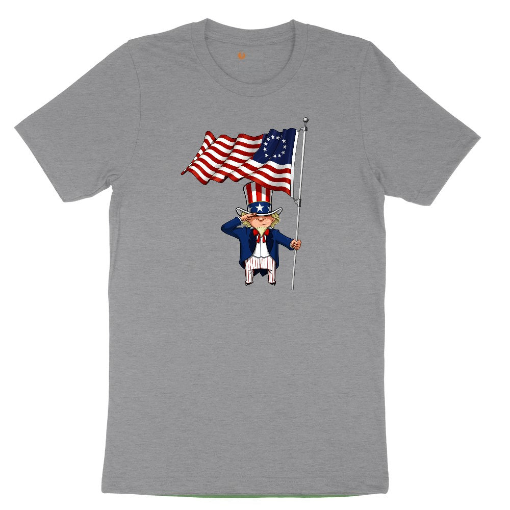 Uncle Sam Youth Short Sleeve Tee - Athletic Heather