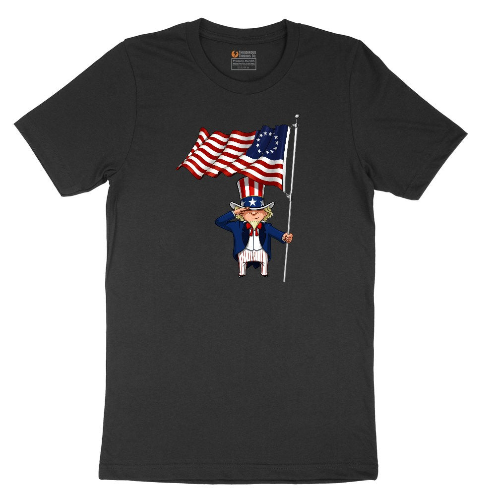 Uncle Sam Youth Short Sleeve Tee - Black