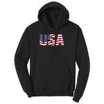 USA Ladies Hoodie - Jet Black
