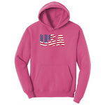 USA Ladies Hoodie - Sangria