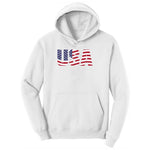 USA Ladies Hoodie - White