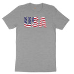 USA Ladies Short Sleeve Tee - Granite Heather