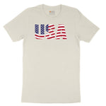 USA Ladies Short Sleeve Tee - Natural Heather