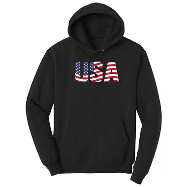 USA Hoodie - Jet Black