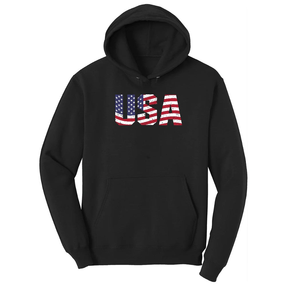 USA Hoodie - Jet Black