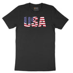 USA Short Sleeve Tee - Jet Black
