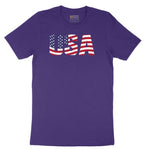 USA Short Sleeve Tee - Team Purple