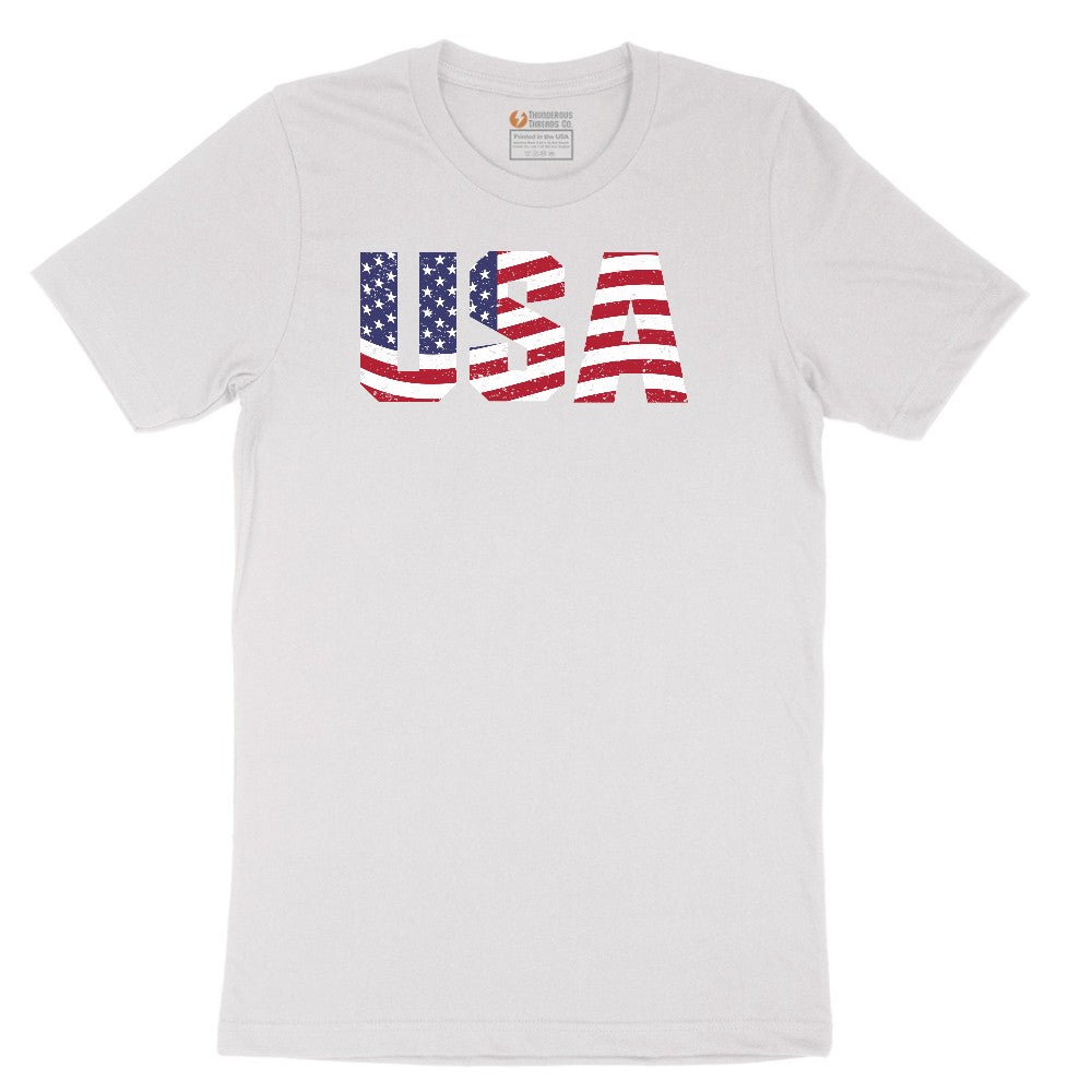 USA Short Sleeve Tee - White