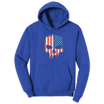 USA Skull Hoodie - True Royal