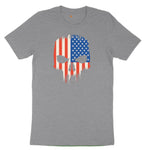 USA Skull Toddler Short Sleeve Tee - Athletic Heather