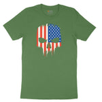USA Skull Toddler Short Sleeve Tee - Athletic Kelly
