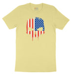 USA Skull Toddler Short Sleeve Tee - Yellow