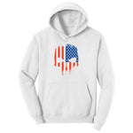 USA Skull Youth Hoodie - White