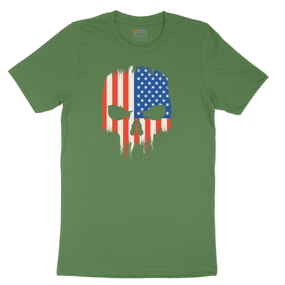 USA Skull Youth Short Sleeve Tee - Athletic Kelly