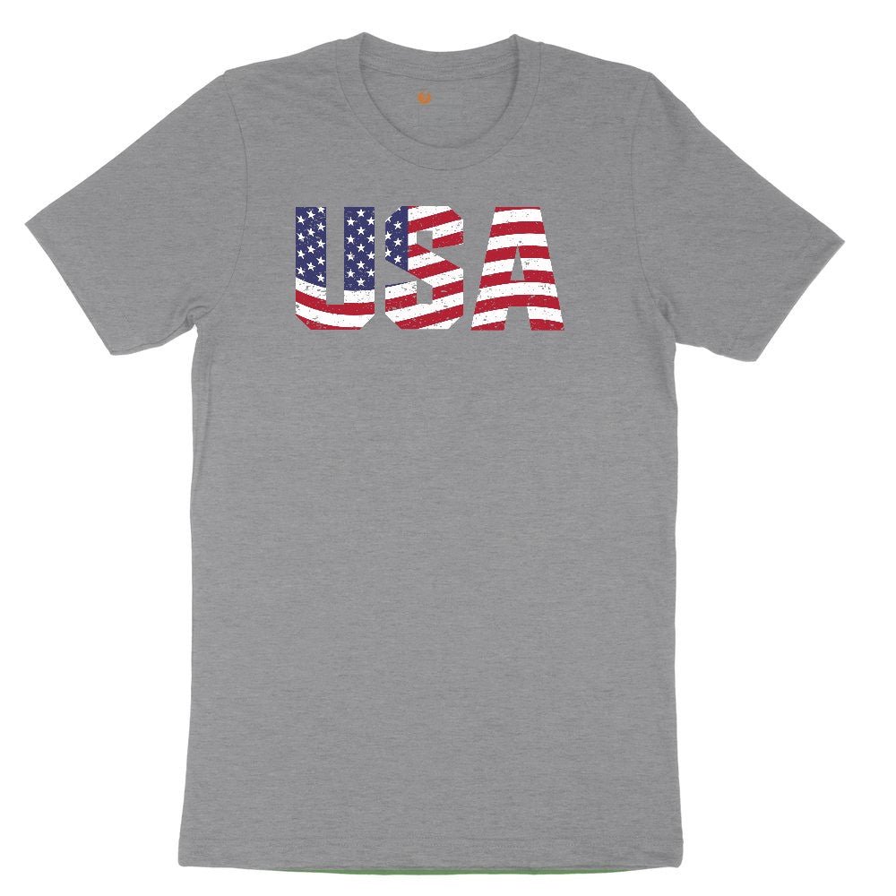USA Toddler Short Sleeve Tee - Athletic Heather