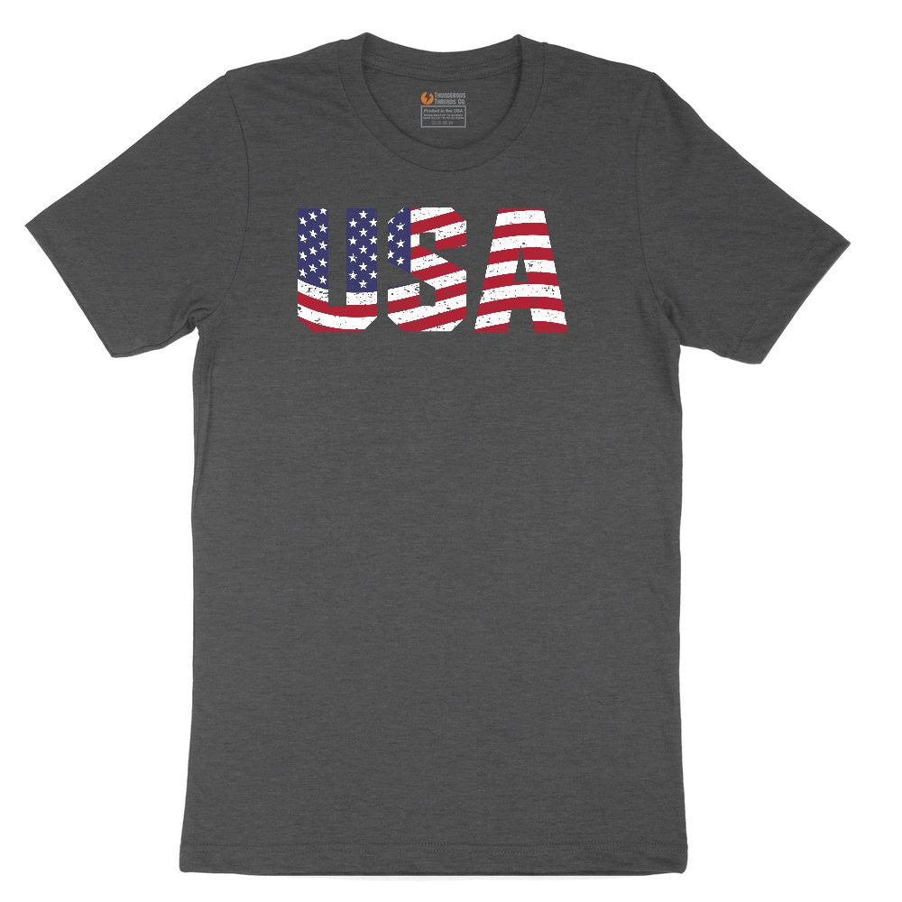 USA Toddler Short Sleeve Tee - Dark Heather Grey