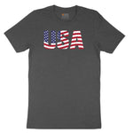 USA Toddler Short Sleeve Tee - Dark Heather Grey