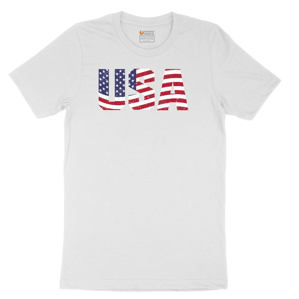 USA Toddler Short Sleeve Tee - White