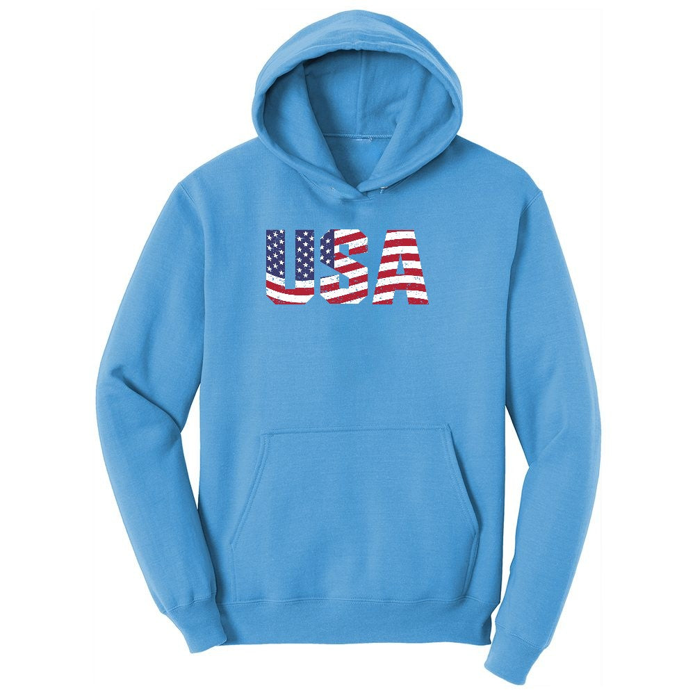 USA Youth Hoodie - Aquatic Blue